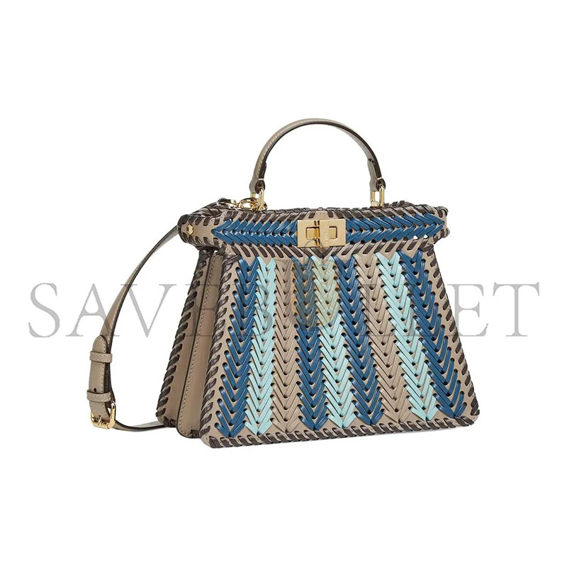 F**di peekaboo iseeu leather multicolour 8bn327as7ef1ppv (27*20*11cm)